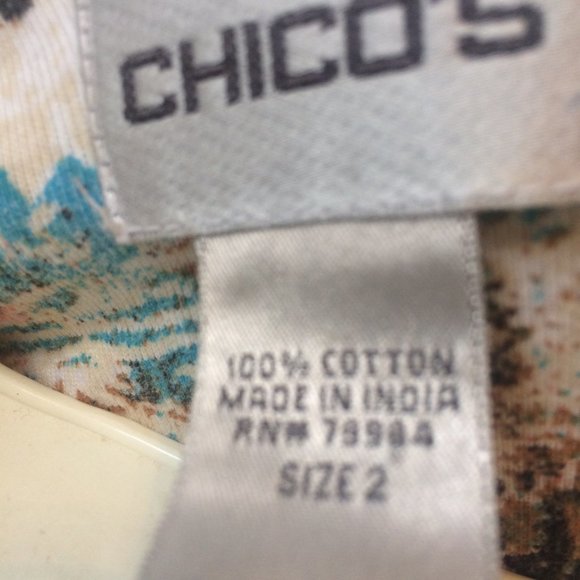 Chico's Love happiness Peace message shirt size 2 US sz Lg - Picture 5 of 5